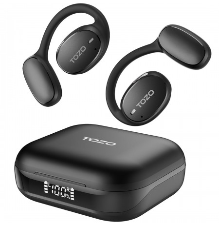 TOZO OpenEgo True Wireless Stereo (TWS) Kostne USB Type-C Bluetooth Headset Black