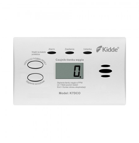Carbon monoxide detector with display Kidde K7DCO
