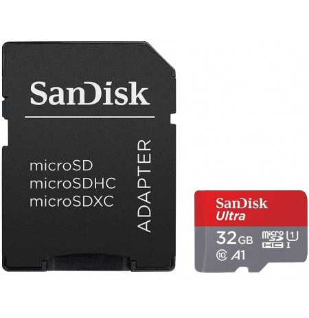 Sandisk memory card microSDHC 32GB Ultra 120MB/s A1 + adapter