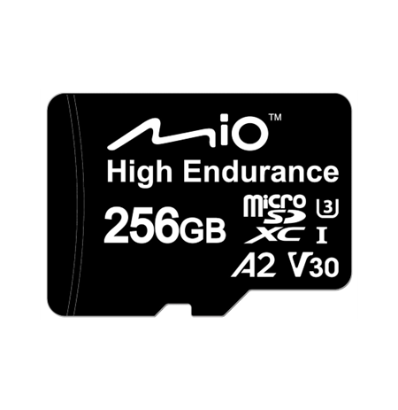 Mio High-Endurance | 256 GB | MicroSD | Flash memory class UHS-I