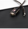 UNITEK Y-105 cable interface/gender adapter USB v. 1.1. RS232 Black