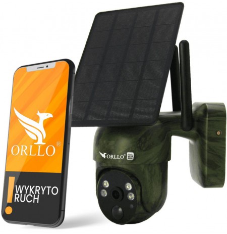 Orllo Wireless 4G LTE Rotating IP Camera with Solar Panel ORLLO TZ1 MORO