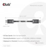 CLUB3D DisplayPort™ 2.1 Bi-Directional VESA DP80 Certified Cable 4K240Hz, 8K60Hz or 10K60Hz M/M 1.6m/5.25ft