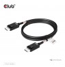 CLUB3D DisplayPort™ 2.1 Bi-Directional VESA DP80 Certified Cable 4K240Hz, 8K60Hz or 10K60Hz M/M 1.6m/5.25ft