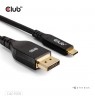 CLUB3D USB Type C Cable to DP 2.1 Bi-Directional VESA DP80 Certified Cable M/M 1m/3.28ft
