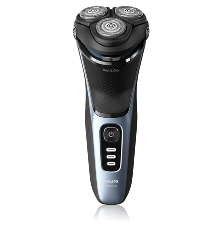 Philips | Shaver | S3243/12 3000 Series | Operating time (max) 60 min | Wet & Dry | Lithium Ion | Storm Blue