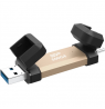 SILICON POWER DS72 500GB External SSD USB-A USB-C 1050/850MB/s Gold