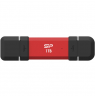 Silicon Power DS72 | 1000 GB | USB Type-A/USB Type-C 3.2 Gen 2 | Red