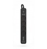 KERG power strip with circuit breaker-3USB 16A 1,5m