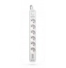 KERG power strip with circuit breaker-6 sockets 3USB 16A 3m