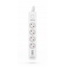 KERG power strip with circuit breaker-4 sockets 3USB 16A 1.5m