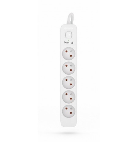 KERG power strip with switch 5 sockets 1,5m-10A