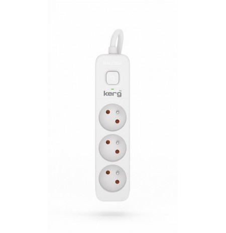 KERG power strip with switch 3 sockets 1.5m 10A