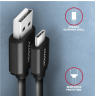 AXAGON Twister Cable, 1.1 m | BUCM-AM20TB | USB Type A to USB Type C
