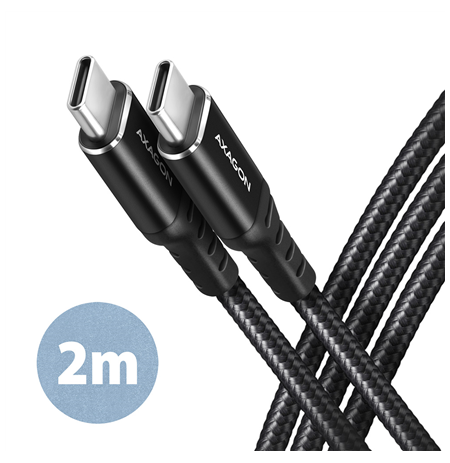 AXAGON Data and charging cable, 2 m | BUCM-CM20AB | USB Type C to USB Type C