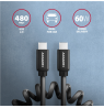 AXAGON Data and charging cable, 1.1 m | BUCM-CM20TB | USB Type C to USB Type C
