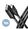 AXAGON Data and power suply cable, 1 m | BUMM3-CM10AB | USB Type C to USB Type Micro-B