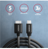 AXAGON Data and power suply cable, 1 m | BUMM3-CM10AB | USB Type C to USB Type Micro-B