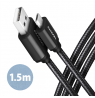 AXAGON Data and charging cable, 1.5 m | BUMM-AM15AB | USB Type A to USB Type Micro