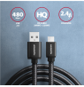 AXAGON Data and charging cable, 2 m | BUMM-AM20AB | USB Type A to USB Type Micro