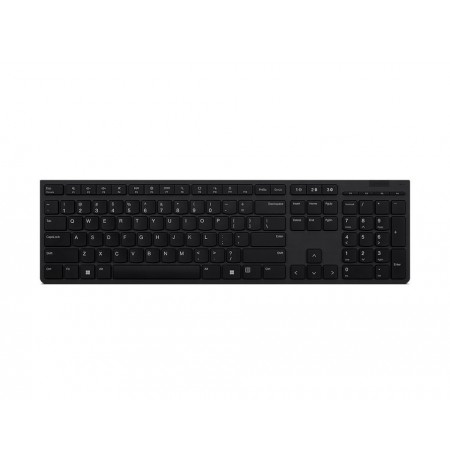 Lenovo | Professional Wireless Rechargeable Keyboard | 4Y41K04068 | Keyboard | Wireless | US | Grey | Scissors switch keys