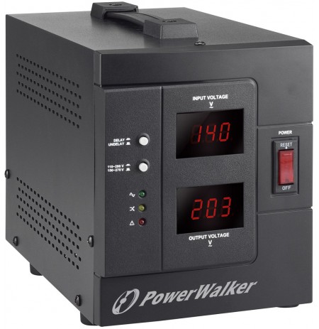 PowerWalker AVR 2000 SIV FR voltage regulator 2 AC outlet(s) 110 - 280 V Black