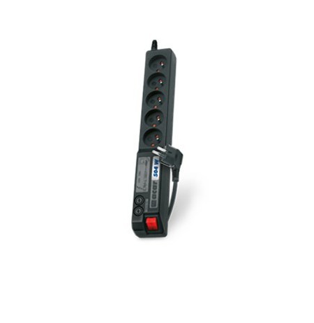 Listwa przeciwprzepięciowa Acar 504WF EMI/RFI (3m , czarny z blachą)