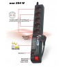 Listwa przeciwprzepięciowa Acar 504WF EMI/RFI (3m , czarny z blachą)