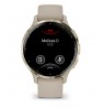 Garmin Venu 3S 3.05 cm (1.2") AMOLED 41 mm Digital 390 x 390 pixels Touchscreen Gold, Grey Wi-Fi GPS (satellite)