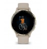 Garmin Venu 3S 3.05 cm (1.2") AMOLED 41 mm Digital 390 x 390 pixels Touchscreen Gold, Grey Wi-Fi GPS (satellite)