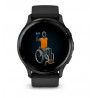 Garmin Venu 3 3.56 cm (1.4") AMOLED 45 mm Digital 454 x 454 pixels Touchscreen Black Wi-Fi GPS (satellite)