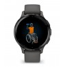 Garmin Venu 3S 3.05 cm (1.2") AMOLED 41 mm Digital 390 x 390 pixels Touchscreen Grey Wi-Fi GPS (satellite)