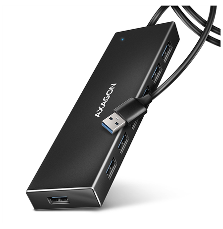 AXAGON SuperSpeed USB-A FLAT Hub | HUE-F7A