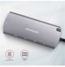 AXAGON SuperSpeed USB-C Combo 6in1 Hub | HMC-6M2