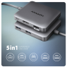 AXAGON USB-C 5Gbps SuperSpeed 5in1 Hub | HMC-5HL