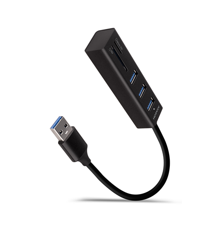 AXAGON SuperSpeed USB-A Hub and Card Reader | HMA-CR3A