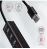 AXAGON SuperSpeed USB-A Hub and Card Reader | HMA-CR3A
