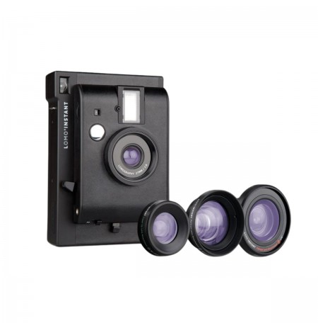 Lomography Lomo Instant Camera and Lenses Black Edition