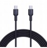 USB-C to USB-C Braided Cable 1.8m 60W/480Mbps, USB2.0 by Aukey Black