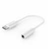Cablexpert USB type-C plug to stereo 3.5 mm audio adapter cable, White | A-CM-3.5F-01