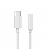 Cablexpert USB type-C plug to stereo 3.5 mm audio adapter cable, White | A-CM-3.5F-01