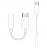 Cablexpert USB type-C plug to stereo 3.5 mm audio adapter cable, White | A-CM-3.5F-01