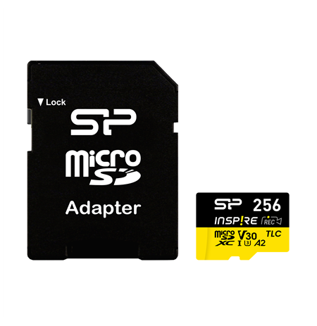 Silicon Power Inspire | 256 GB | microSDXC | Flash memory class C10, UHS-I U3, V30