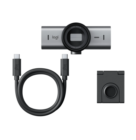 Logitech MX Brio Internetinė kamera, 8.5 MP, 4K Ultra HD 3840x2160, USB-C, Graphite