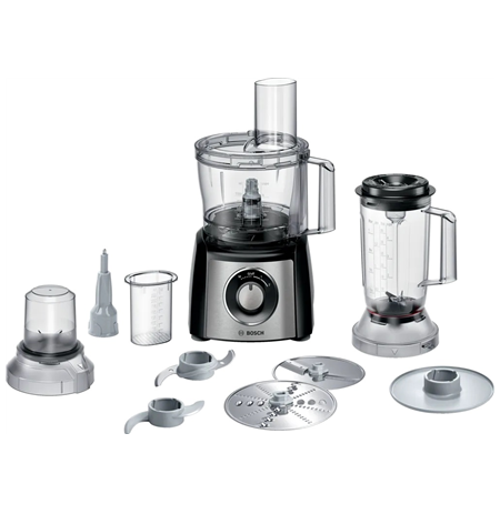 Bosch | Food Processor MultiTalent 3 Plus | MCM3PM386 | 900 W | Number of speeds 2 | Bowl capacity 2.3 L | Black