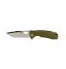 Honey Badger Tanto Flipper Knife Medium Green