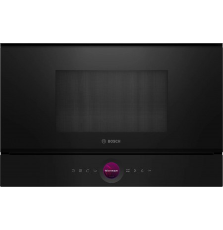 Bosch Serie 8 BFR7221B1 microwave Black Solo microwave Built-in 21 L 900 W