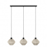 Midsumer Timeless Fabric Three Light Pendant | 40 W