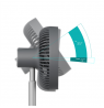 Duux Fan | Rize Flex | Stand Fan | Grey | Diameter 21 cm | Number of speeds 4 | Oscillation | 10 W | No