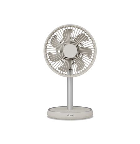 Duux Fan | Rize Flex | Stand Fan | Greige | Diameter 21 cm | Number of speeds 4 | Oscillation | 10 W | No